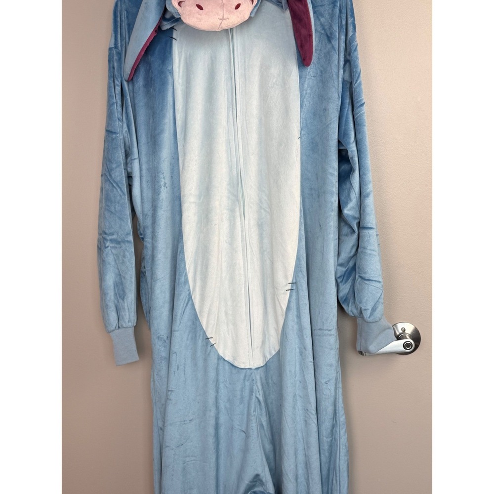 Disney Winnie the Pooh Eeyore Jumpsuit Costume Pajamas Blue L/XL - Picture 7 of 14